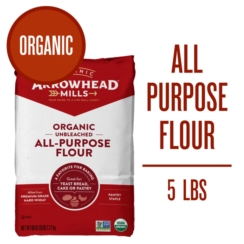 Unbleached Organic All Purpose Flour, 5 Lb Bag - Image 2