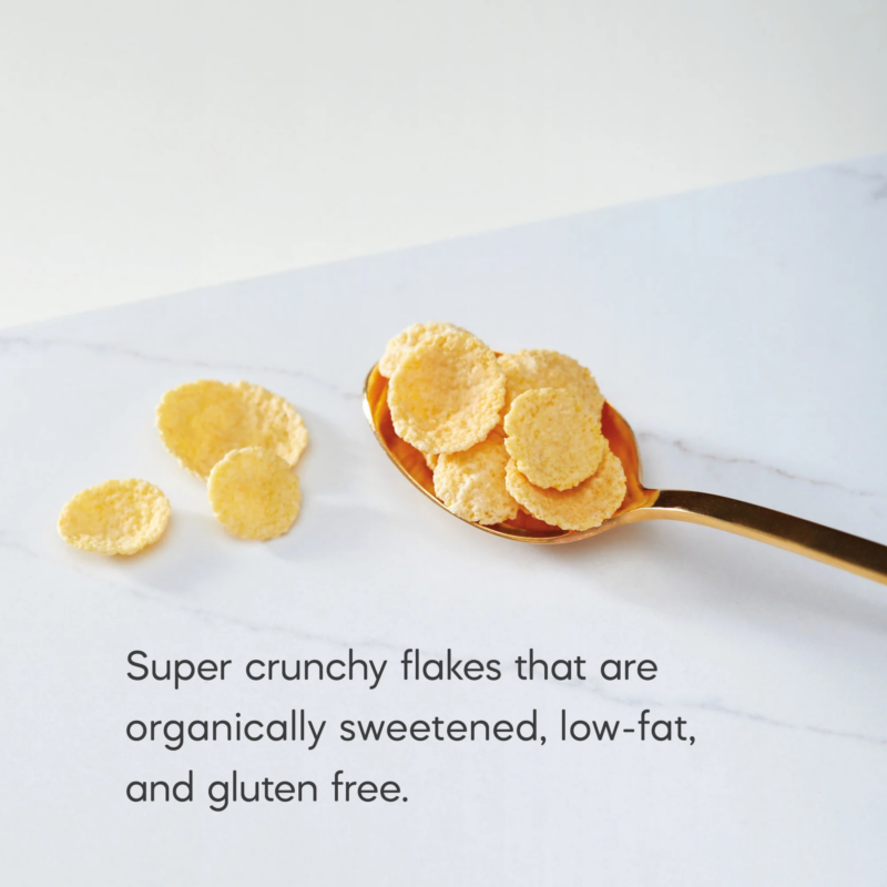 Organic Breakfast Cereal, Honey'D Corn Flakes, 26.4 Oz Bag - Image 2
