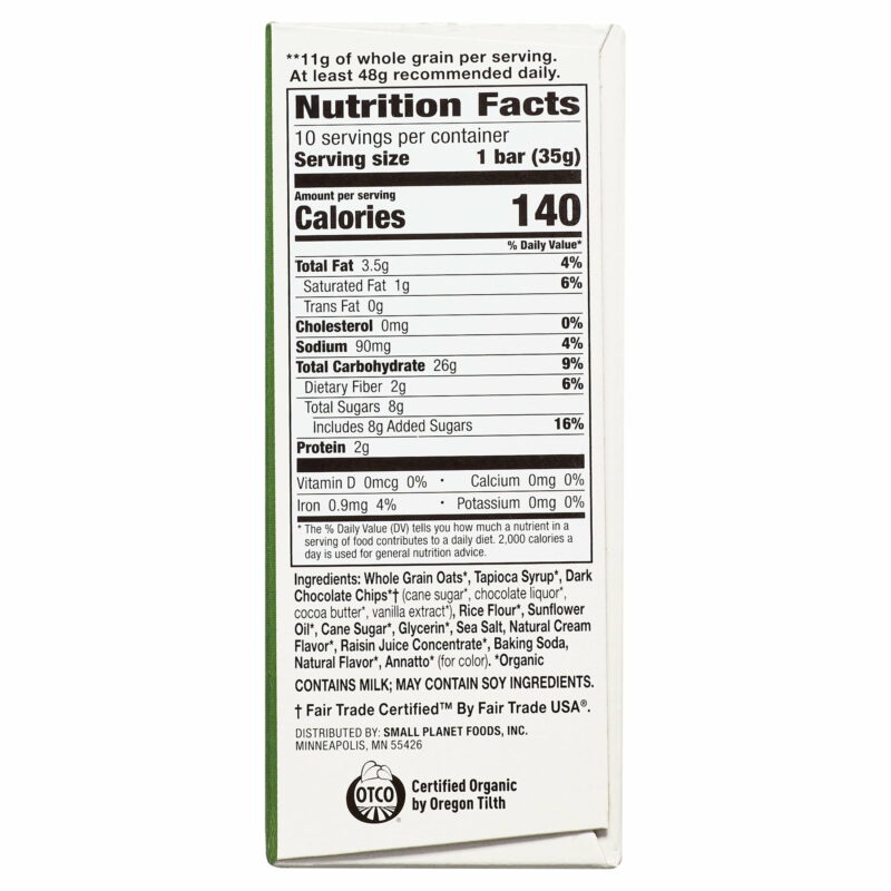 Organic Chocolate Chip Chewy Granola Bars 10 Bars - Image 11